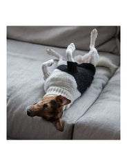 Wooldog Black & White Distant Star Hand-Knitted Dog Jumper