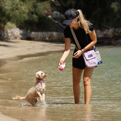 DOOG Walkie Bag - Luna Pink With Teardrops