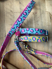 Funky Leopard Print Dog Collar | Handmade Dog Collars UK