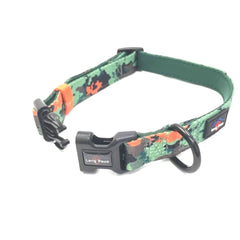 Earth Friendly Trig Point Dog Collar, Citrus Army Camo