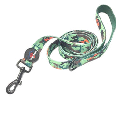 Earth Friendly Trig Point Dog Lead, Citrus Army Camo