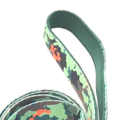 Earth Friendly Trig Point Dog Lead, Citrus Army Camo
