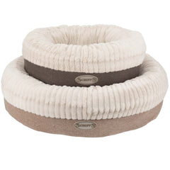 Ellen Donut Dog Bed Grey | Luxury Puppy Beds