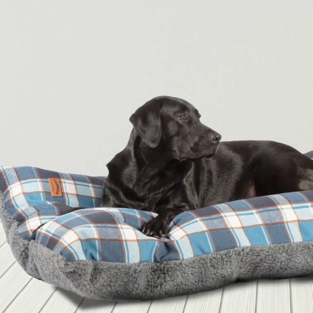 FatFace Fleece Check Deep Duvet Dog Bed by Danish Design