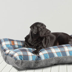 FatFace Fleece Check Deep Duvet Dog Bed by Danish Design