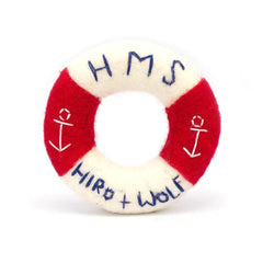 Felt Nautical Ring Tug Dog Toy | Hiro and Wolf