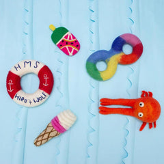 Felt Ice Cream Cone Dog Toy | Hiro and Wolf