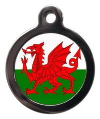 Red Dragon Wales Dog Tag