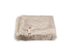 Fora Cappuccino Faux Fur Dog Blanket by Labbvenn