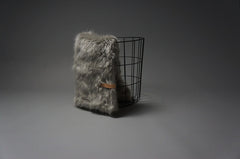 Fora Silver Grey Faux Fur Dog Blanket by Labbvenn