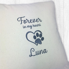 Forever In My Heart Keepsake Dog Cushion