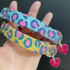 Funky Leopard Print Dog Collar | Handmade Dog Collars UK