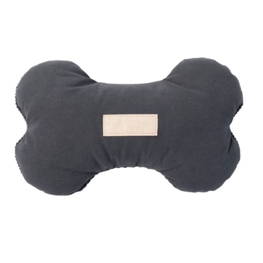 FuzzYard Life Bone Dog Toy In Slate Grey