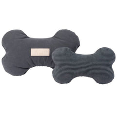 FuzzYard Life Bone Dog Toy In Slate Grey