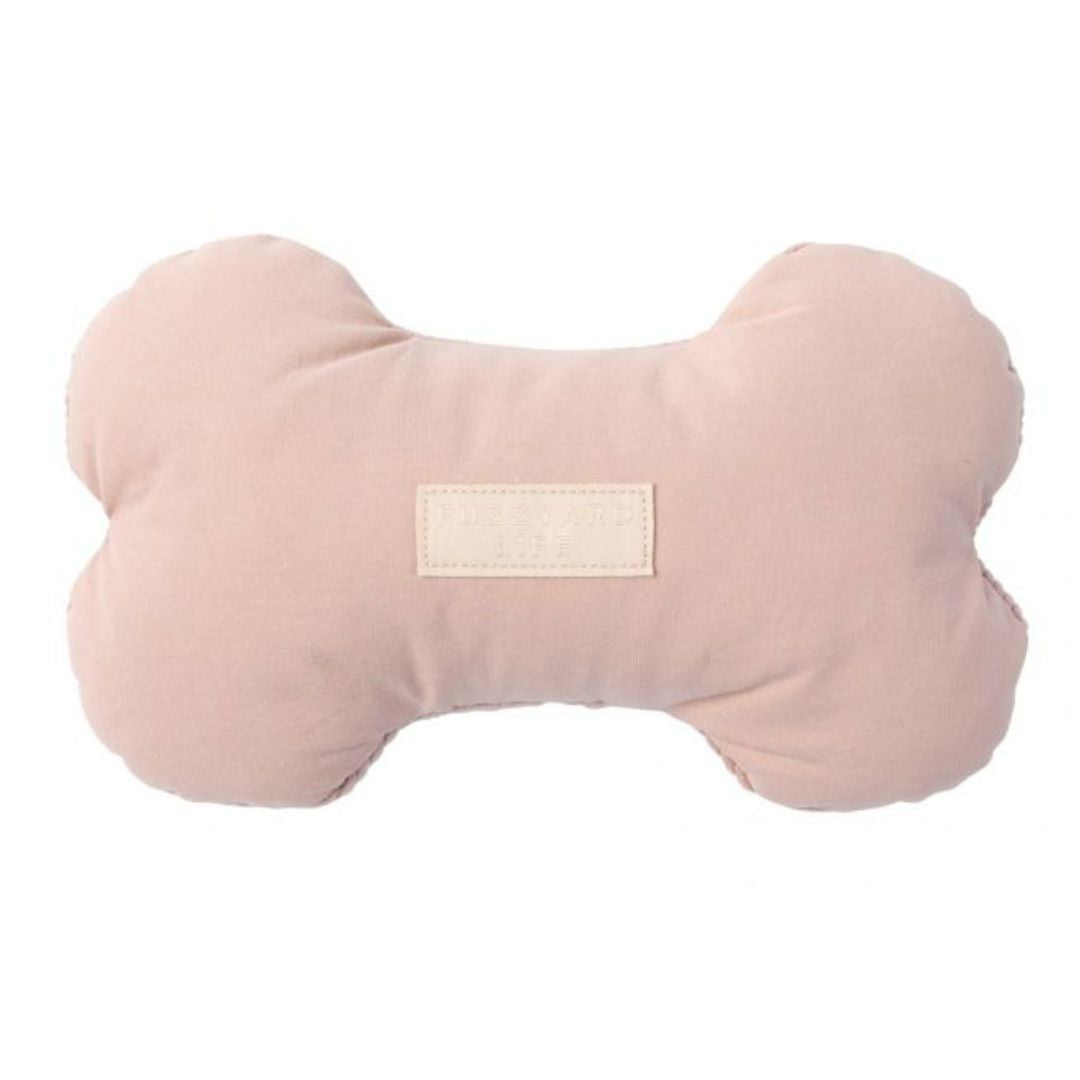FuzzYard Life Bone Dog Toy In Soft Blush Pink