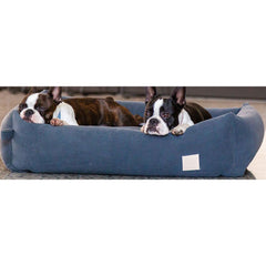 FuzzYard Life Corduroy Dog Bed in Slate Grey