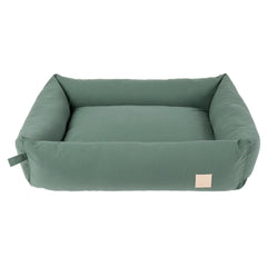 FuzzYard Life Cotton Dog Bed in Myrtle Green