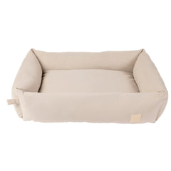 FuzzYard Life Cotton Dog Bed in Sandstone