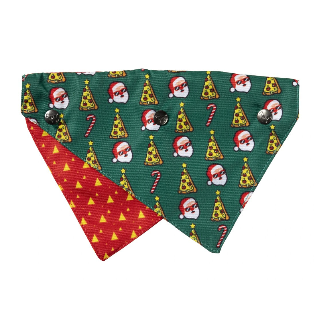 FuzzYard Merry Pizzamas Christmas Dog Bandana