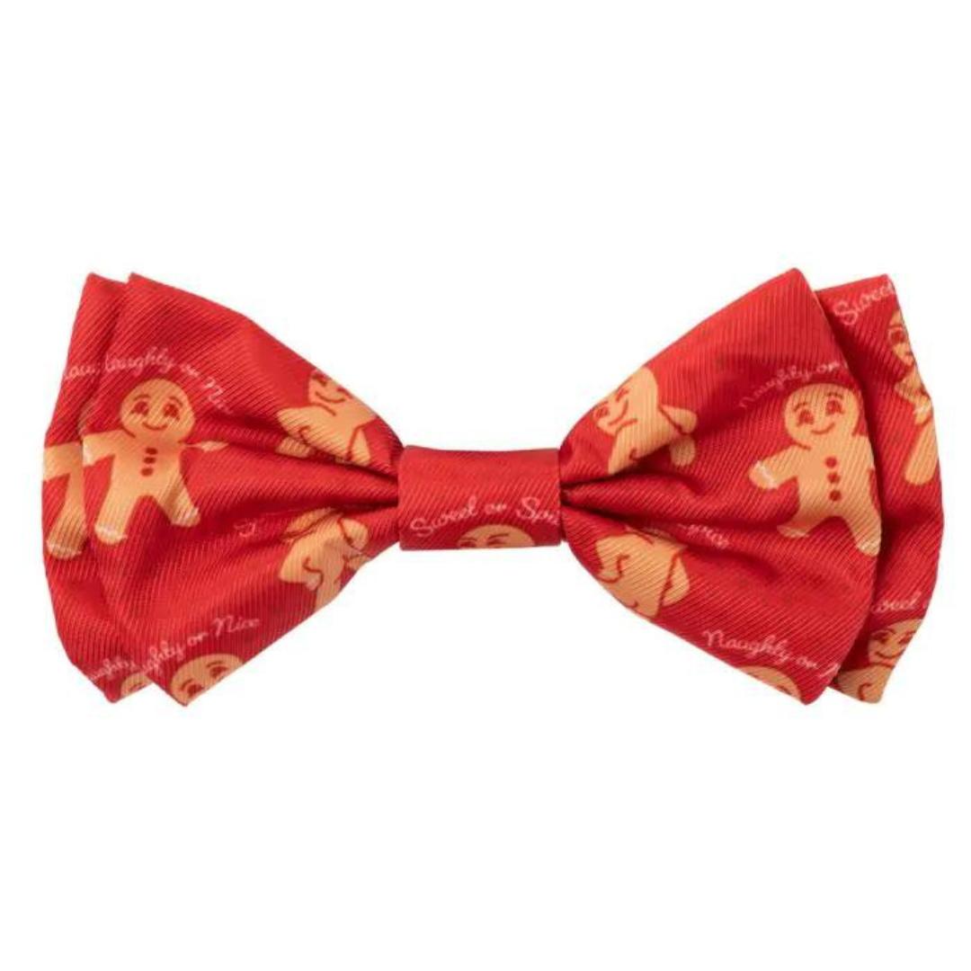 FuzzYard Naughty Ginger Christmas Bow Tie For Dogs