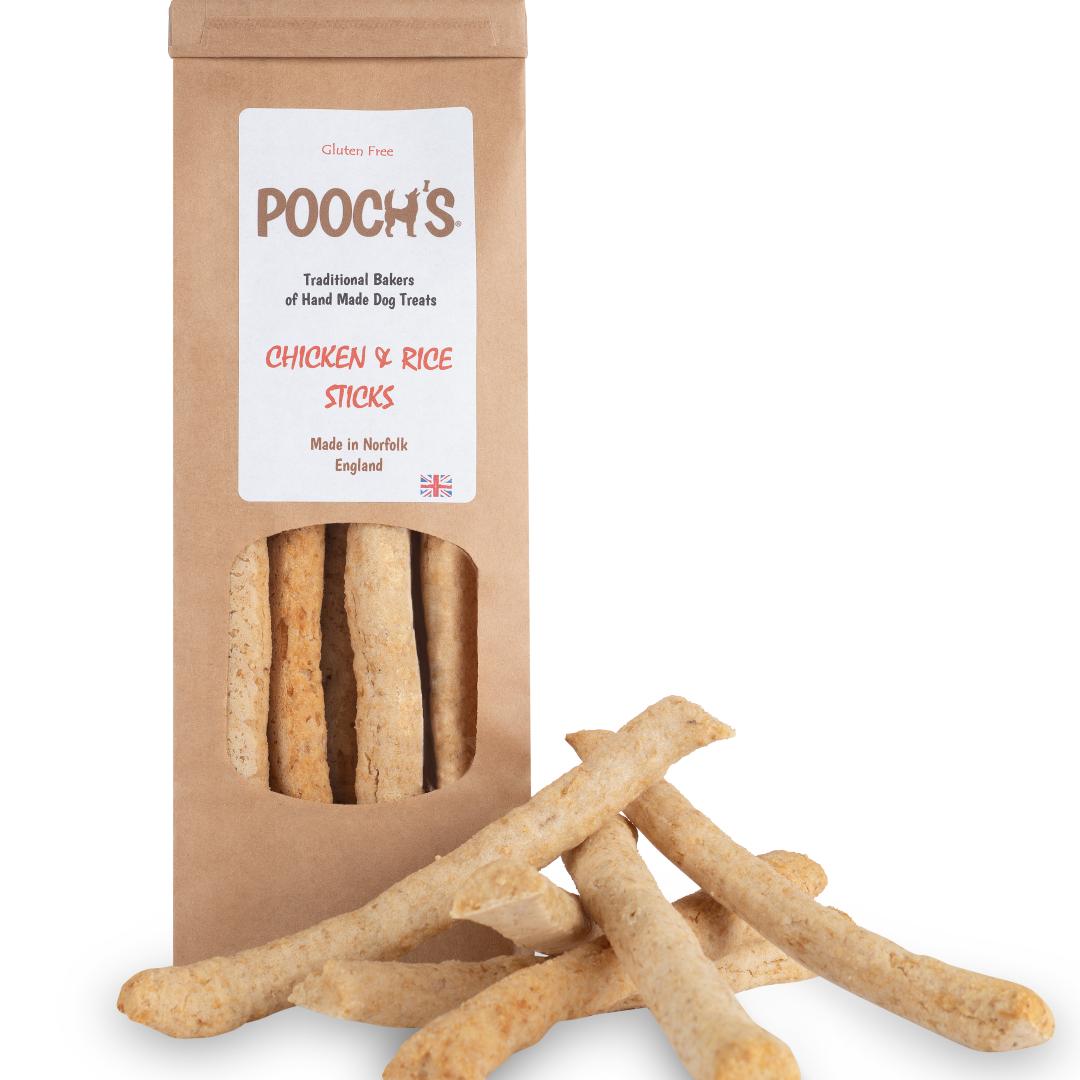 Gluten Dairy Free Chicken and Rice Sticks Poochs Chelsea Dogs
