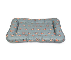 Green Pheasant Water Resistant Oval Bolster Mat by House of Paws