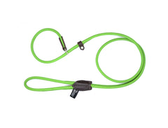 Dogs & Horses Rolled Leather Slip Lead Green