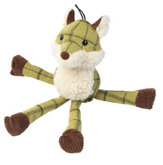 Green Tweed Long Legs Fox Dog Toy by House of Paws