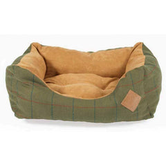 Green Tweed Snuggle Dog Bed by Danish Design