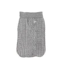 Grey Cable Dog Jumper by House of Paws