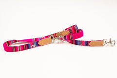 Pink Inca Cafe Dog Lead by Hiro and Wolf