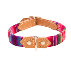 Hiro And Wolf Pink Inca Dog Collar