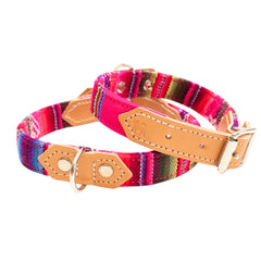 Hiro And Wolf Pink Inca Dog Collar
