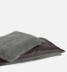 Happy Landings Black/Grey Reversible Waterproof Deep Duvet Dog Bed by Danish Design