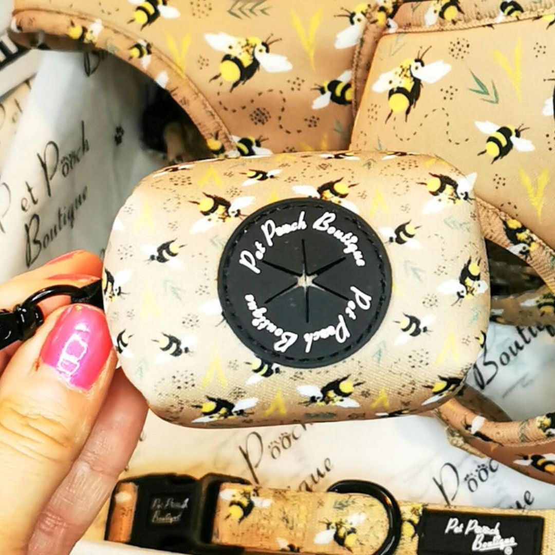 Honey Bumble Bee Dog Poo Bag Holder