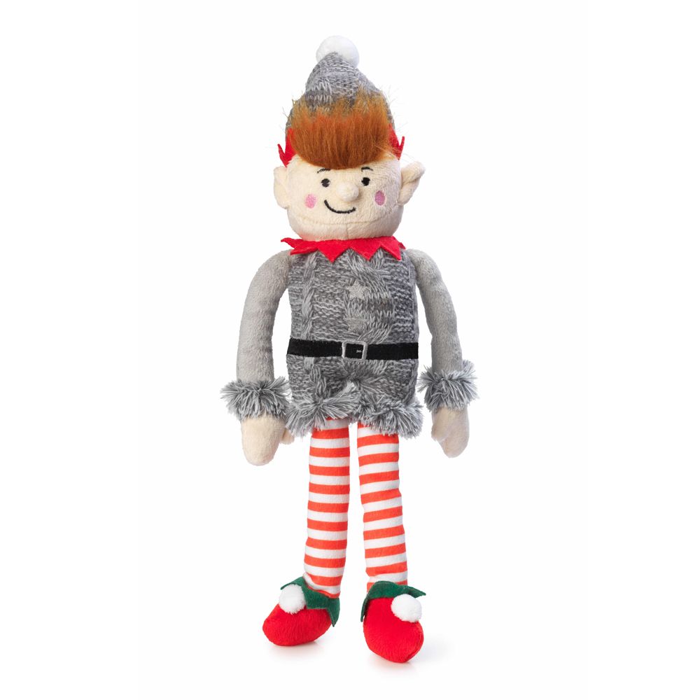 House of Paws Squeaker Free Elf Christmas Dog Toy