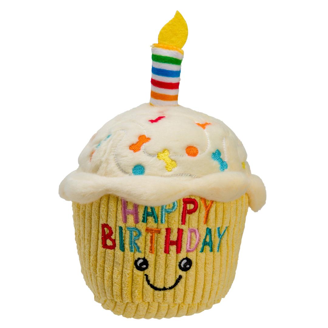House of Paws Happy Birthday Cupcake Dog Toy