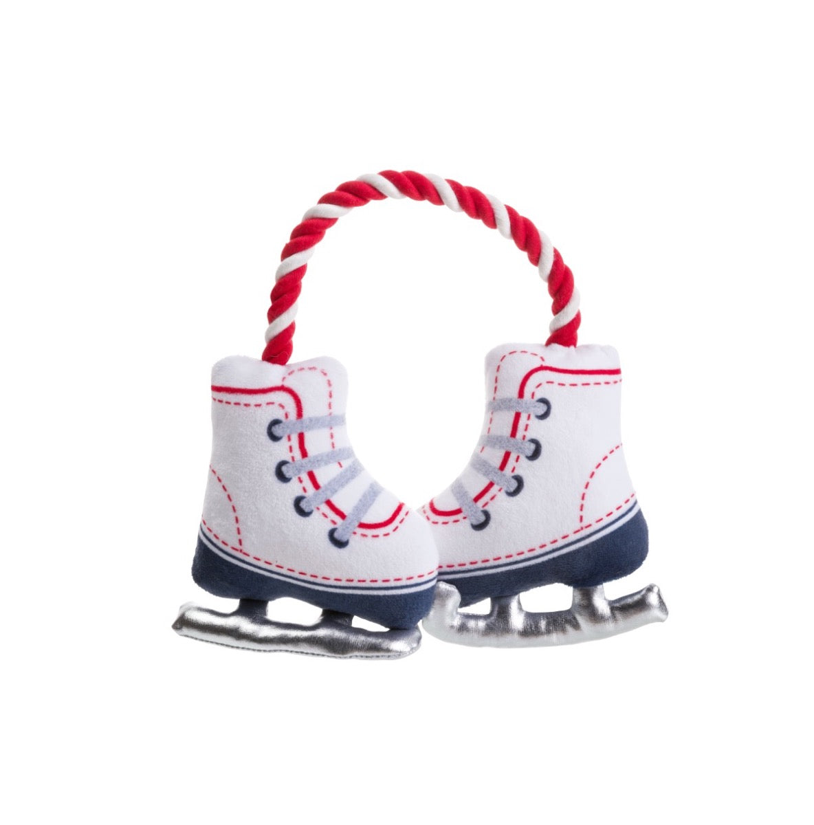 House of Paws Ice Skates On Rope Dog Toy