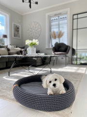 Lukko Dog Bed Anthracite by Labbvenn