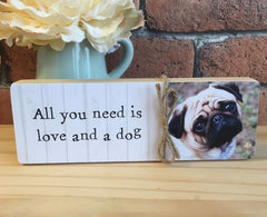 Personalised Any Message Dog Block