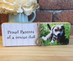 Personalised Any Message Dog Block
