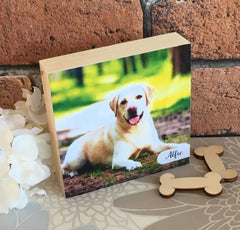 Personalised Square Pet Photoblock