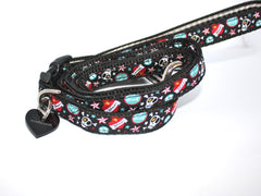 Skelly Designer Puppy Collar and Lead Set