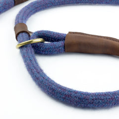 Violet Tweed 100% British Wool Dog Slip Lead