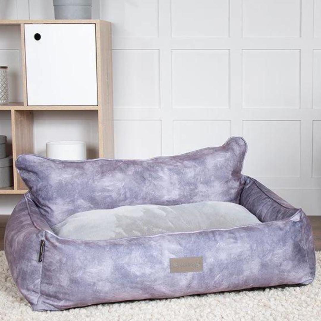 Kensington Box Dog Bed - Grey