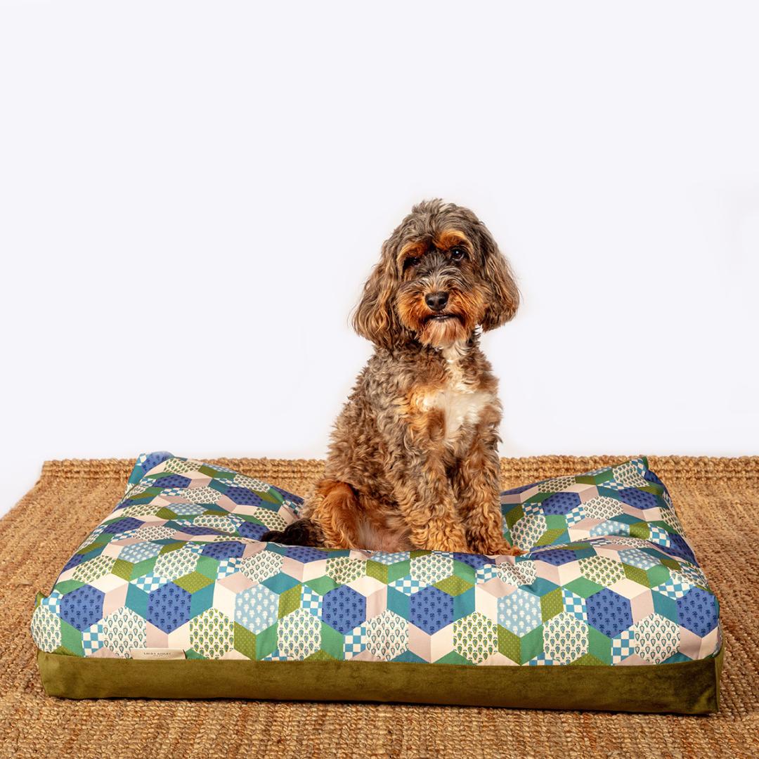 Laura Ashley Thistle Patchwork Deluxe Duvet Dog Bed