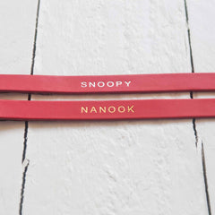 Personalised Named Embossed Leather Dog Leads | Personalised Dog Leads