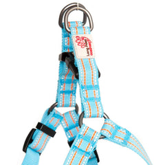 Light Blue Padded Reflective Dog Harness