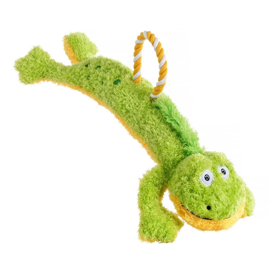 Loofa And Rope Frog Dog Toy by House of Paws