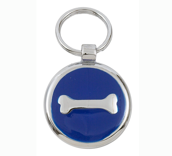 Luxury Blue Bone Designer Dog Tag | Engraved Pet ID Tags